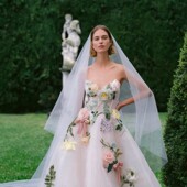 白色3米宽长拖尾婚纱素纱遮面头纱双层婚礼仪式 拍照面纱新娘头纱