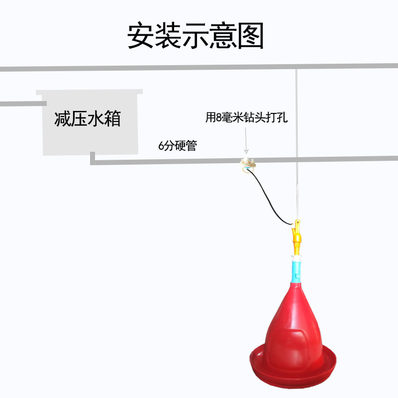 新型普拉松饮水器家禽养鸡自动鸡鸭鹅喂水器加水壶喝水养殖用品