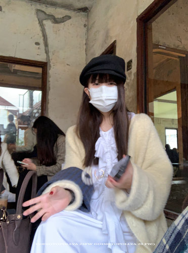 吃饭冠军毛边花边领衬衫连衣裙