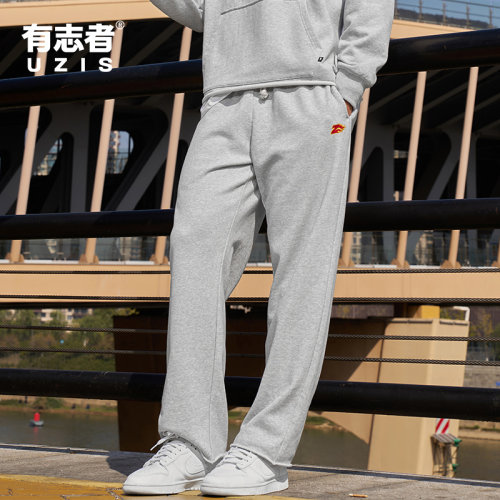 有志者UZIS卷边运动长裤跃焰