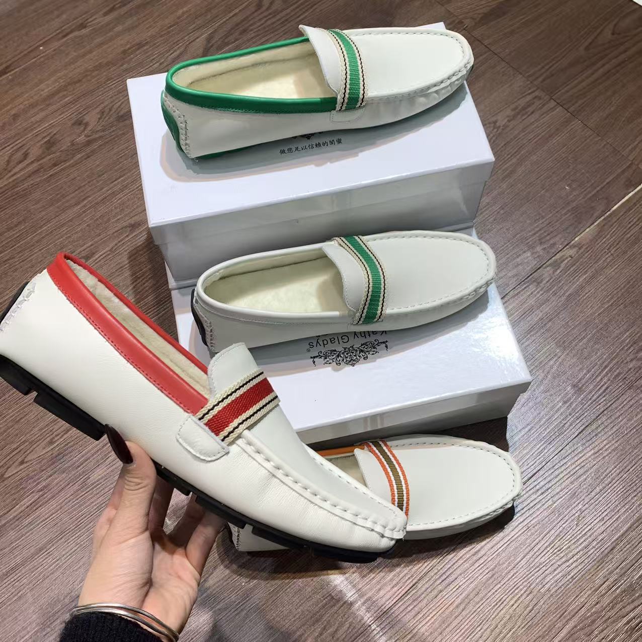 冬季新款一脚蹬乐福鞋豆豆鞋