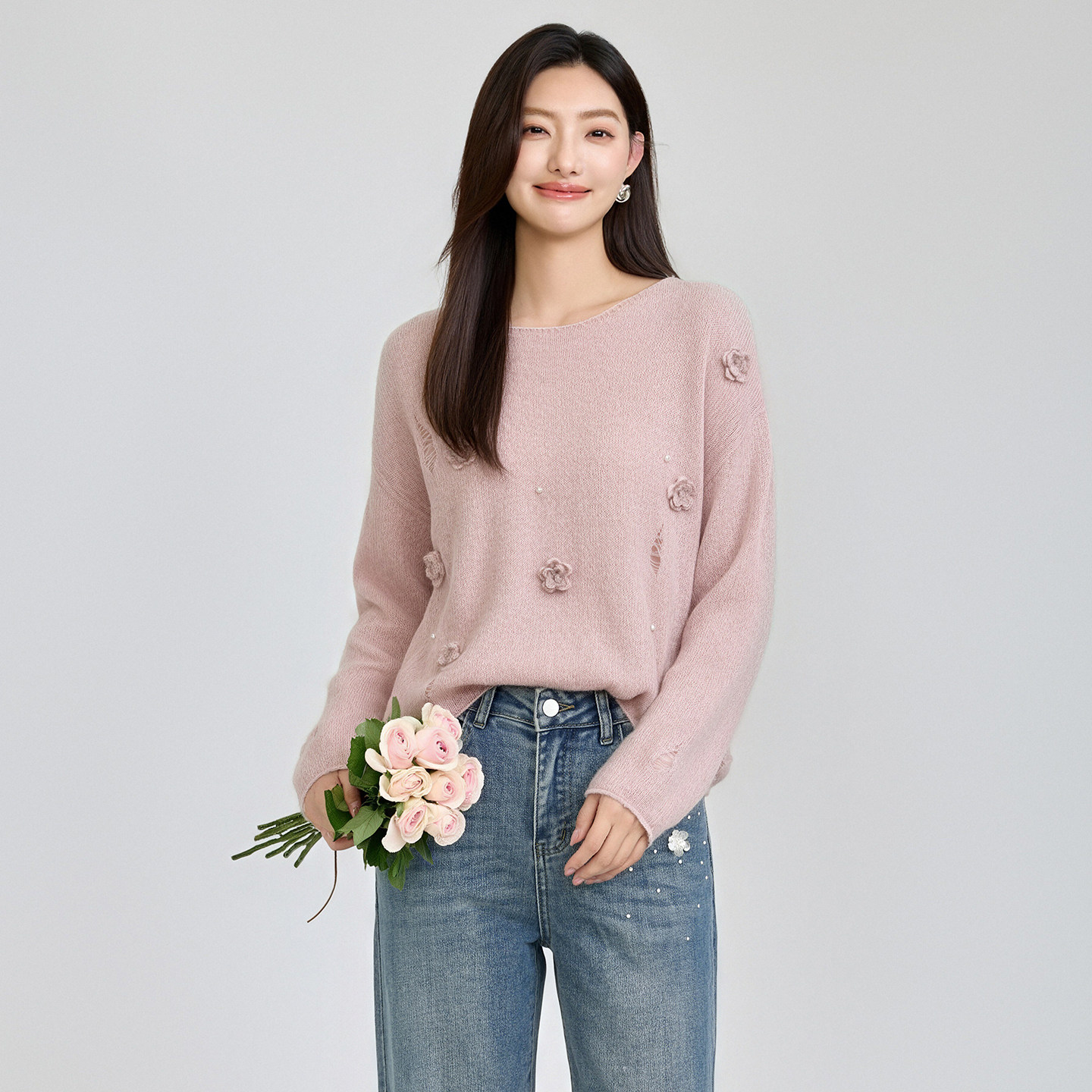 芭依璐2026新款显瘦针织衫女款