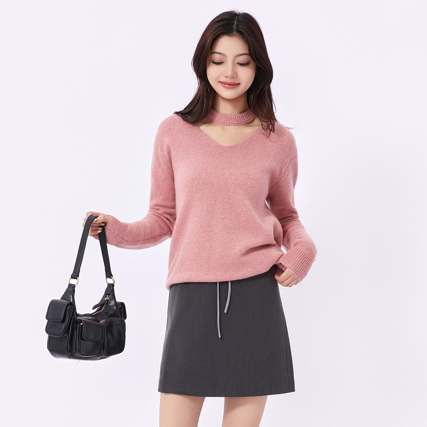 芭依璐针织衫2026春装新款韩版显瘦设计感减龄毛衣高级感小衫上衣