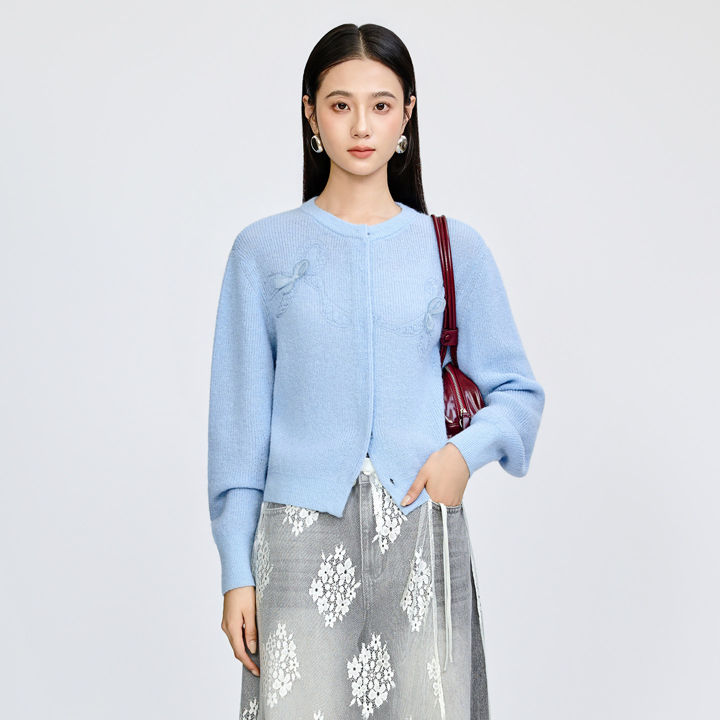 学院风针织衫女软糯亲肤温柔