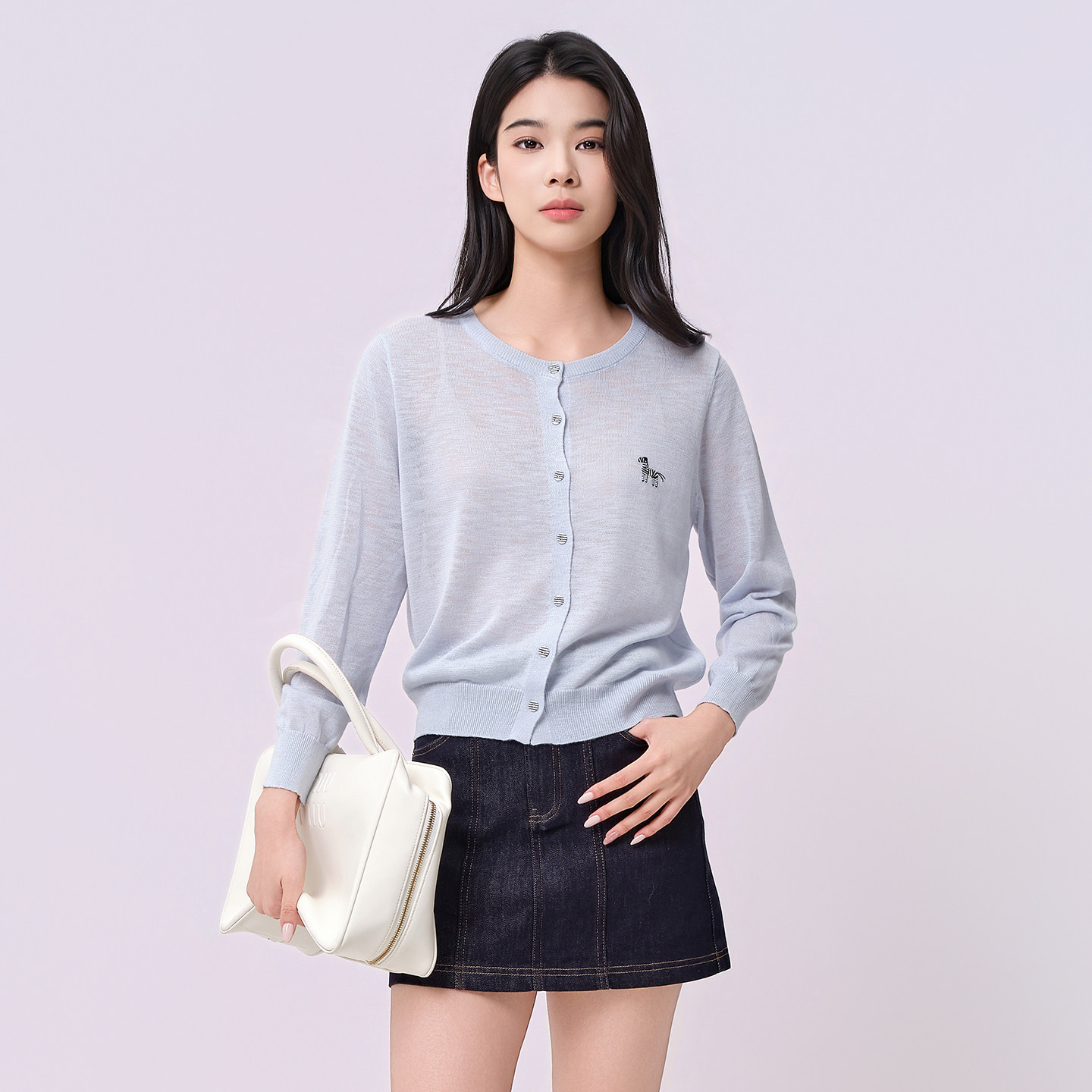 高级感针织开衫毛衣女2026夏季新款气质穿搭短款小香风小个子上衣