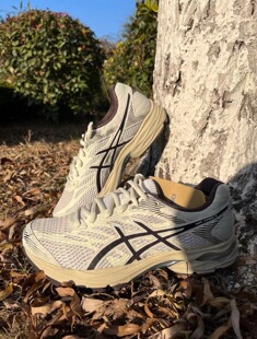 网面透气减震回弹轻便复古跑步鞋 ASICS亚瑟士GEL 男鞋 4跑鞋 FLUX