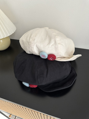 本店原创复古日系棉麻八角帽