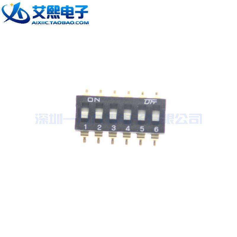 贴片拨码开关 KM-1位 2位 3位 4位 6位 8位 脚距2.54mm 镀金