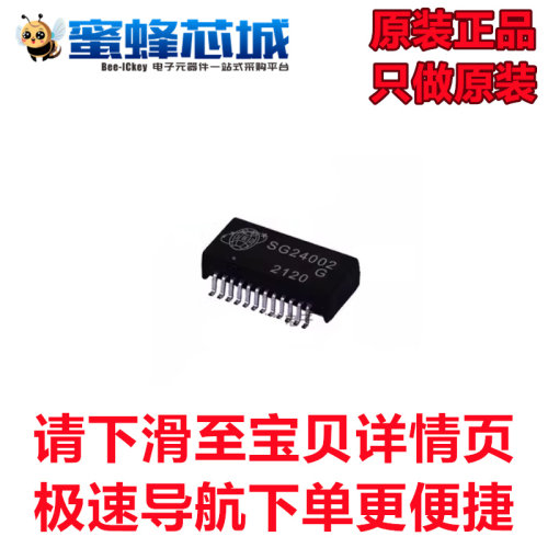 蜜蜂芯城 SG24002G SOP-24贴片 网络变压器 网桥芯片 JWD原装