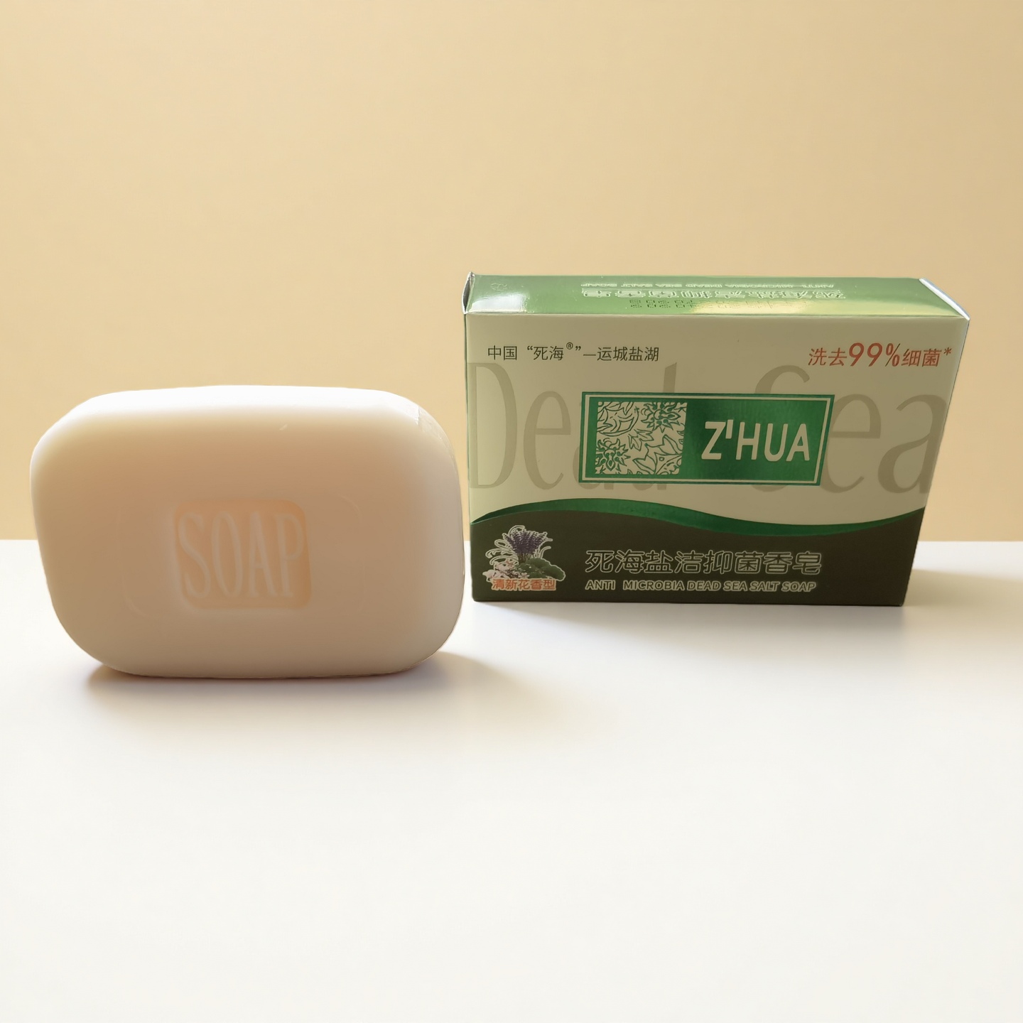 中国死海 运城盐湖Z'HUA死海盐洁抑菌香皂   100g