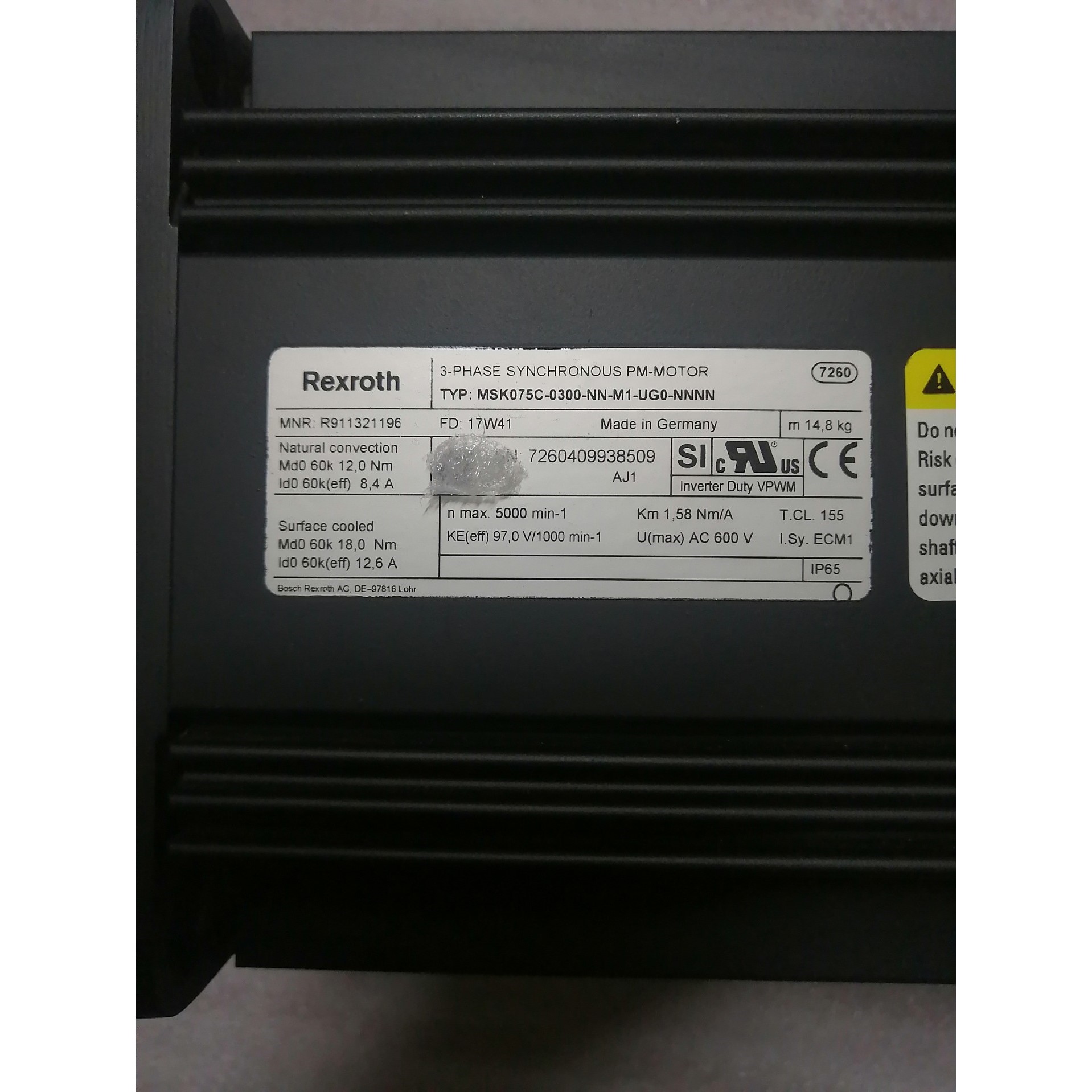 伺服电机MSK075C-0300-NN-M1-UG0-