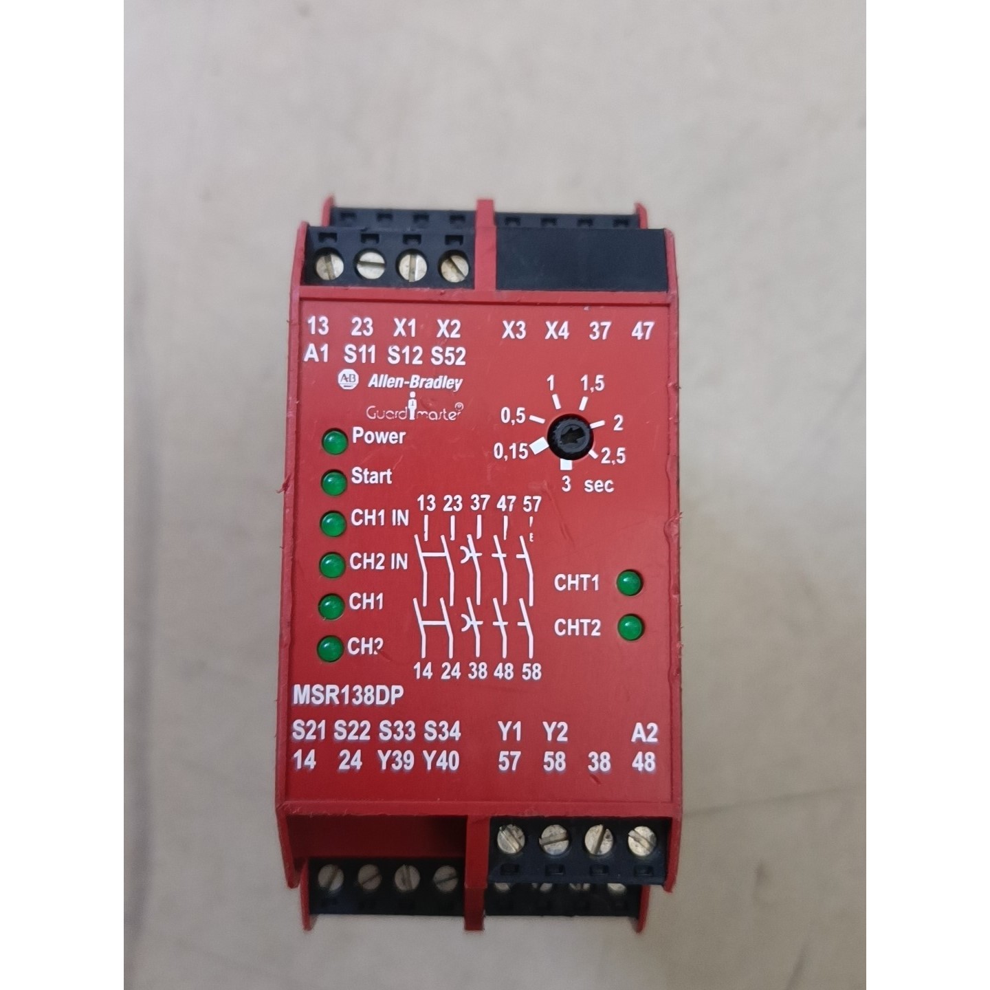 安全继电器MSR138DP,功能正常,成色如图