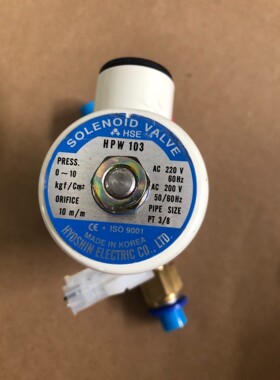 9新以上 拆机韩国HYOSHIN 电磁阀HPW103 ，AC
