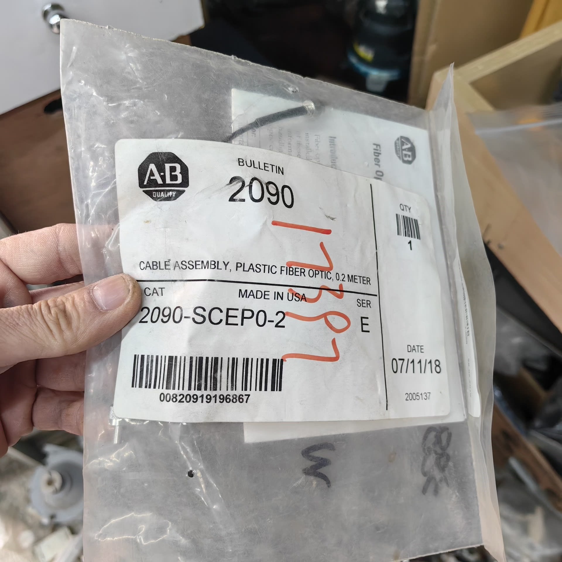 AB罗克韦尔 2090-SCEP0-2 光纤 全新工程余货一