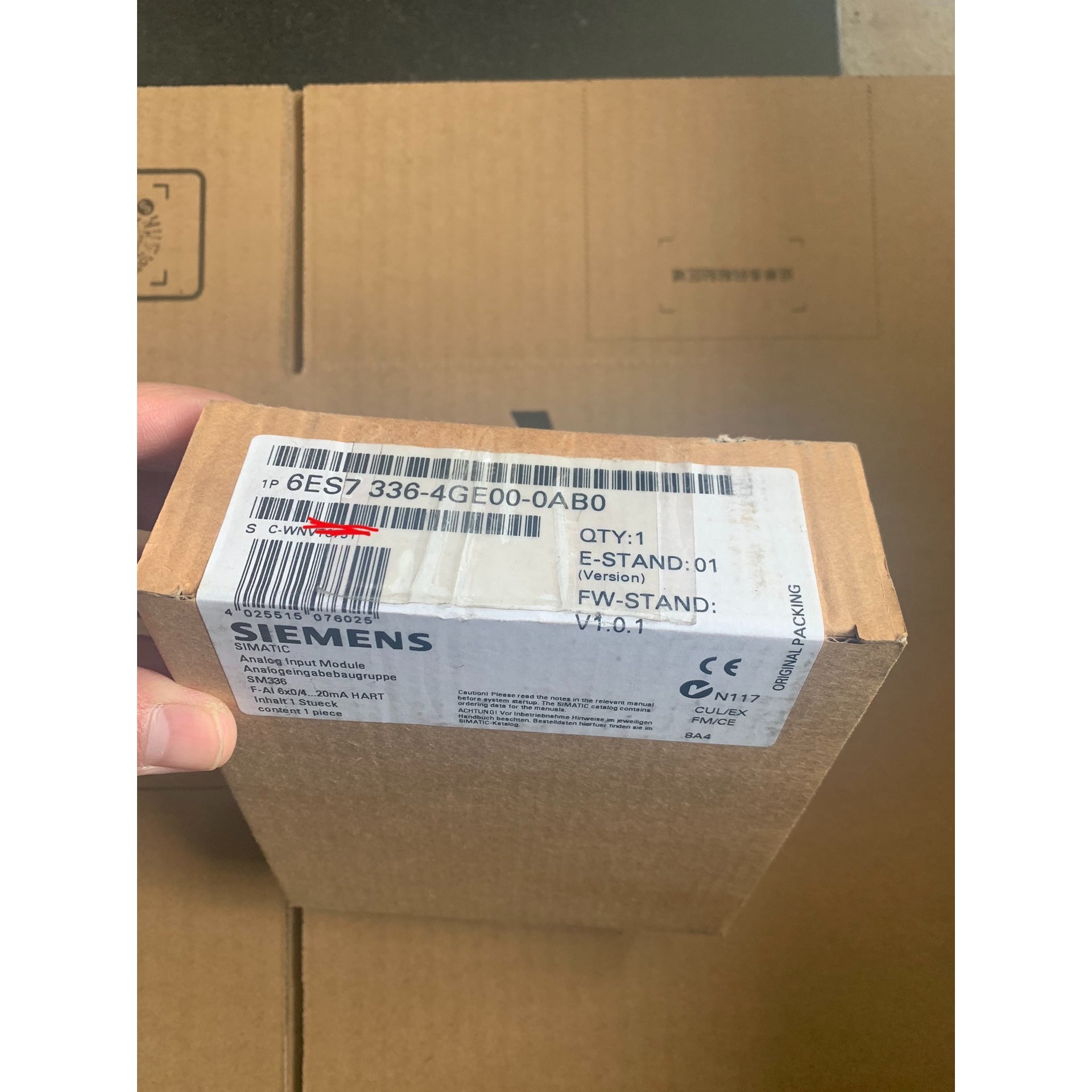 6ES7336-4GE00-0AB0 全新原装未开封 实弹的