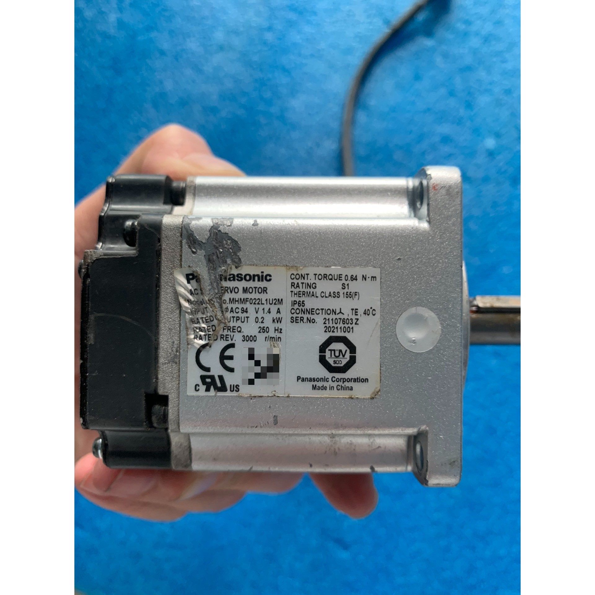 伺服电机MSMF022L1U2M,二手拆机,实拍图,功能,电子元器件市场,其它元器件,淘宝优惠券,粉丝福利购,淘宝优惠卷