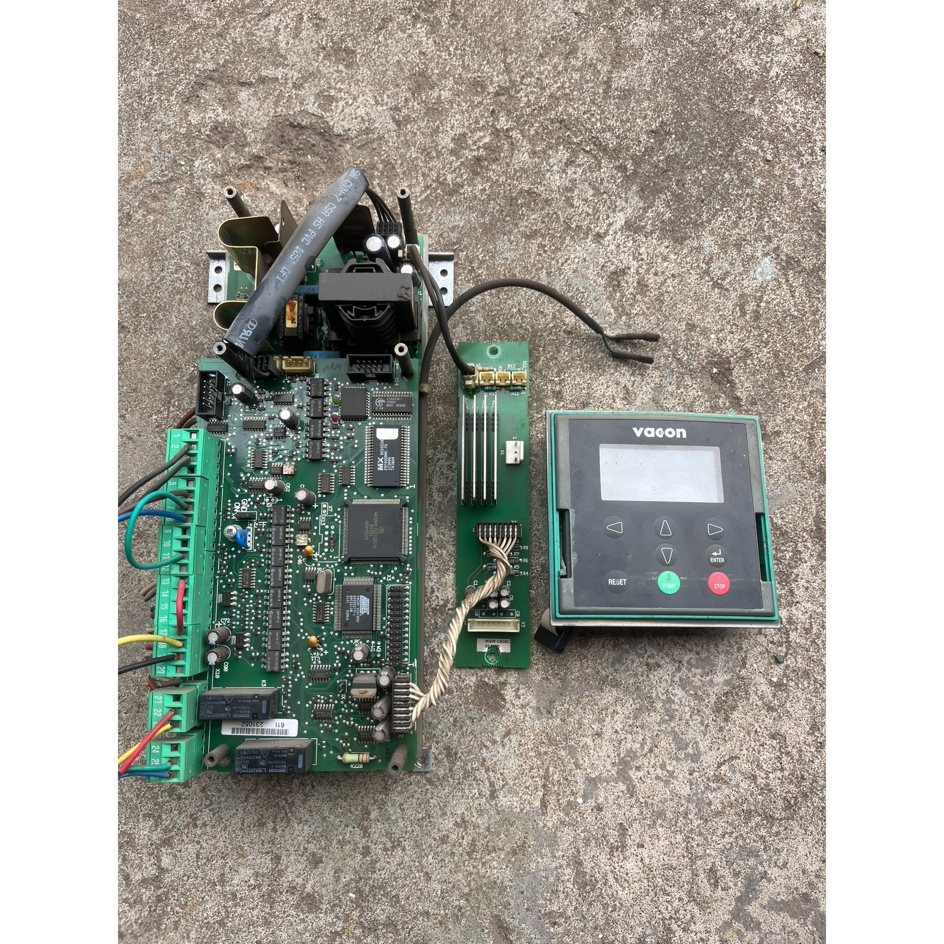 伟肯变频器OPTA2通讯卡 二手单面PCB板 功能完好