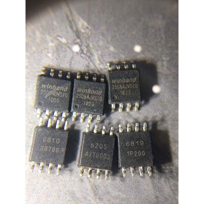 出清Winbond芯片,型号有W25Q64JVS等,都是轻微