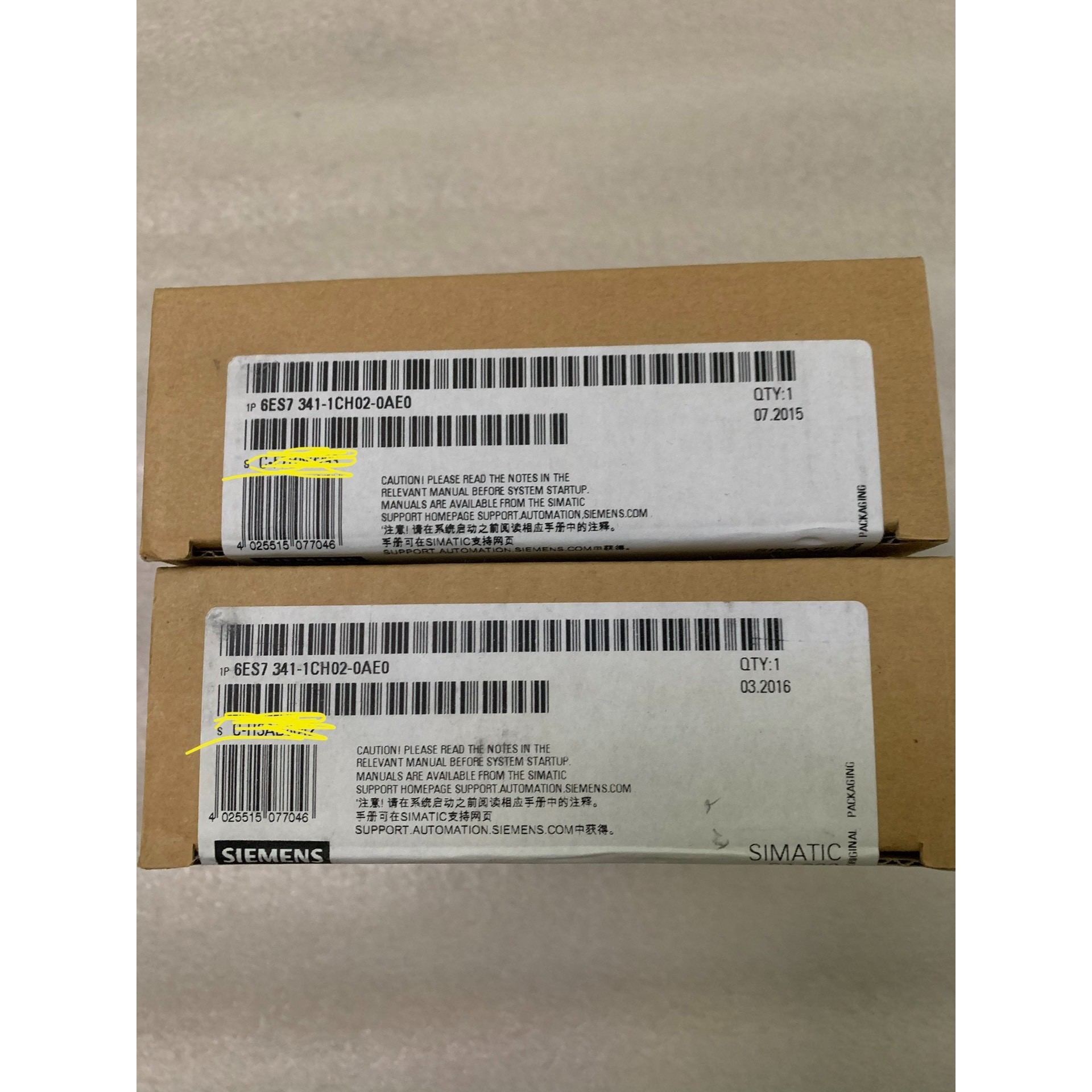 6ES7341-1CH02-0AE0 全新原装未开封,实弹单