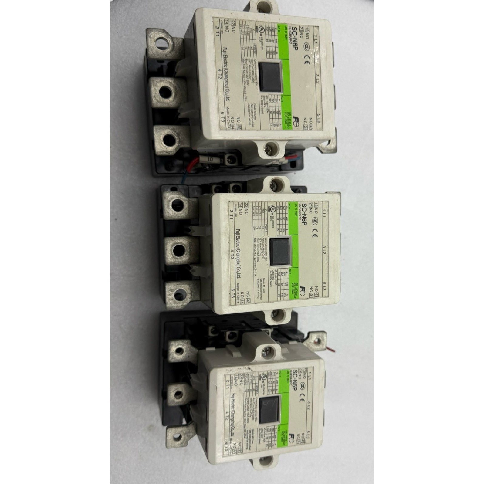 交流接触器SC-N6P和SC-N5P,220V线圈,成色