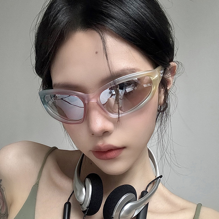 防紫外线欧美风复古女彩色水银片