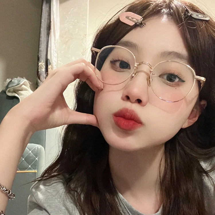 同款复古镜框超轻韩版配近视