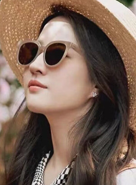 方形女茶色偏光镜复古大框