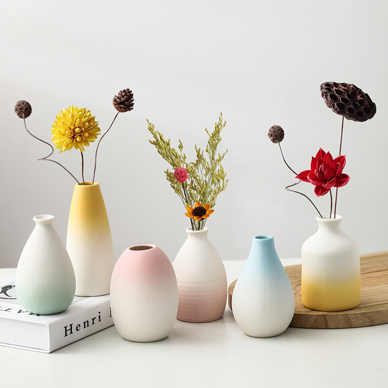 北欧白色陶瓷花瓶创意简约复古插花水培迷你小花瓶高级感装饰摆件,鲜花速递/花卉仿真/绿植园艺,花瓶,淘宝优惠券,粉丝福利购,淘宝优惠卷