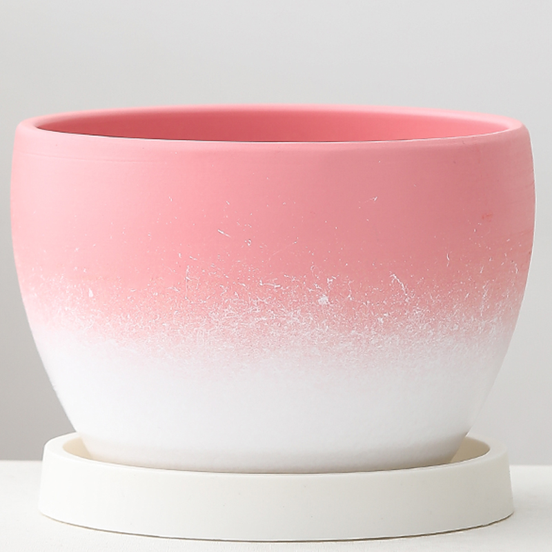 新款陶瓷花盆特大号北欧风格创意室内外发财树绿萝盆栽花盆清仓