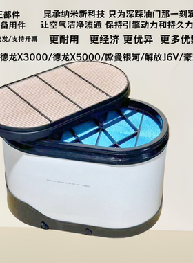 适配新款陕汽德龙X3000 X5000滤清器DZ97259191047蜂窝空气滤芯