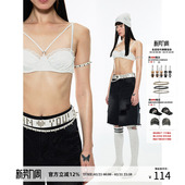 1JINN 蕾丝缎面文胸舒适无束缚软钢圈运动吊带连体内衣 STUDIO法式