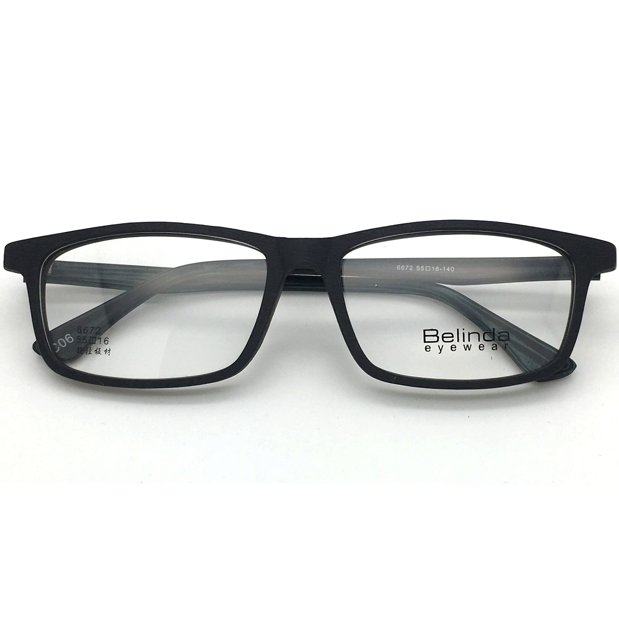 复古板材仿木纹黑色眼镜架休闲方形全框眼镜配近视防蓝光变色6672