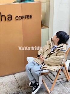 ANIKA品牌童装 冬季新款 中性款中大童 工装款 棉服