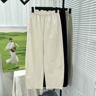 报恩休闲裤女2026春季新款面料宽松显瘦百搭镰刀日宅裤子香蕉裤