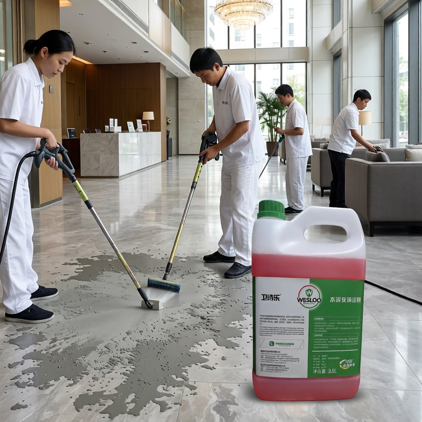 WESLOO卫诗乐水泥灰清洁剂石材地面清洁剂专业去污保洁开荒专用,洗护清洁剂/卫生巾/纸/香薰,地面清洁剂,淘宝优惠券,粉丝福利购,淘宝优惠卷