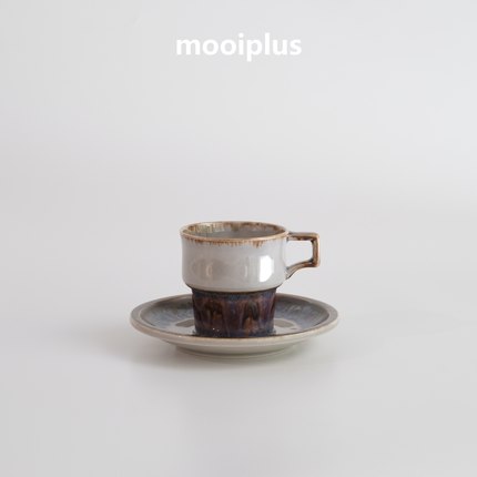丹麦/中古｜B&G Mexico窑变棕色咖啡杯茶杯 / mooiplus