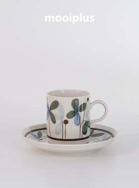 瑞典/中古｜Rorstrand Cherie幸运四叶草咖啡杯餐盘 /mooiplus