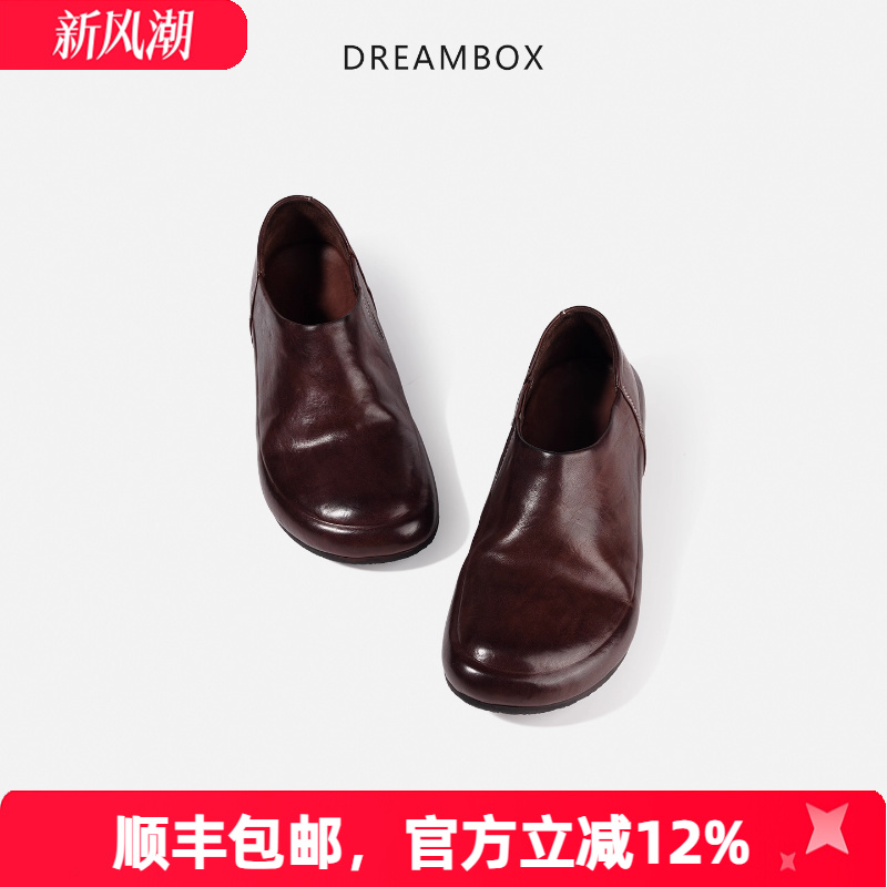 水洗马皮透气慵懒风穆勒鞋