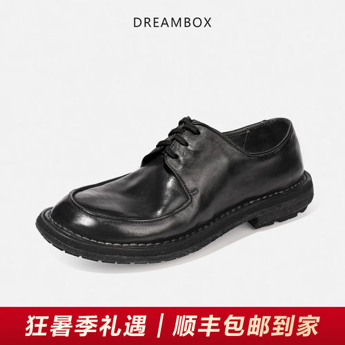 纯手工水洗马皮男士休闲皮鞋