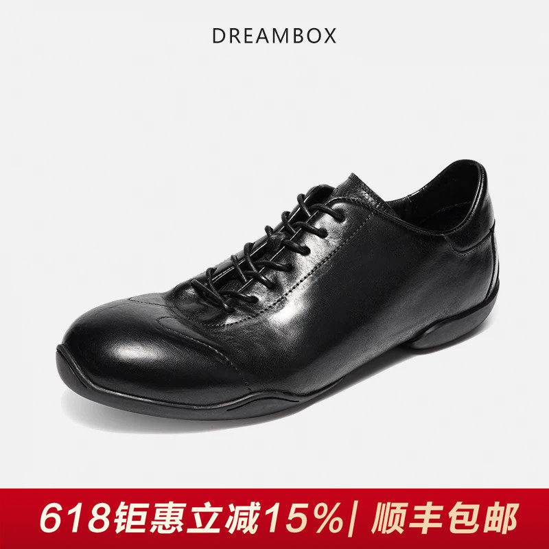 DREAMBOX钧博vibram轻薄透气重水洗马皮德训鞋软底软皮运动休闲鞋