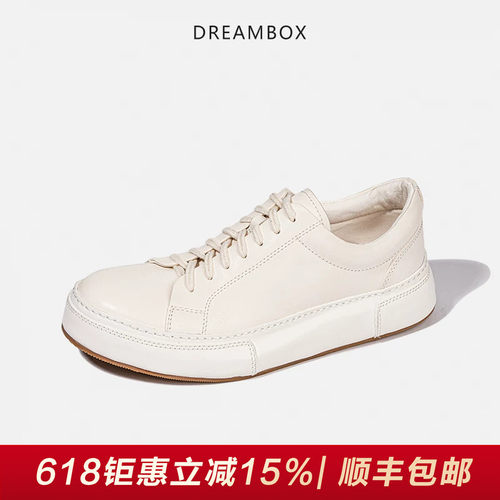 DREAMBOX马皮纯手工小白鞋