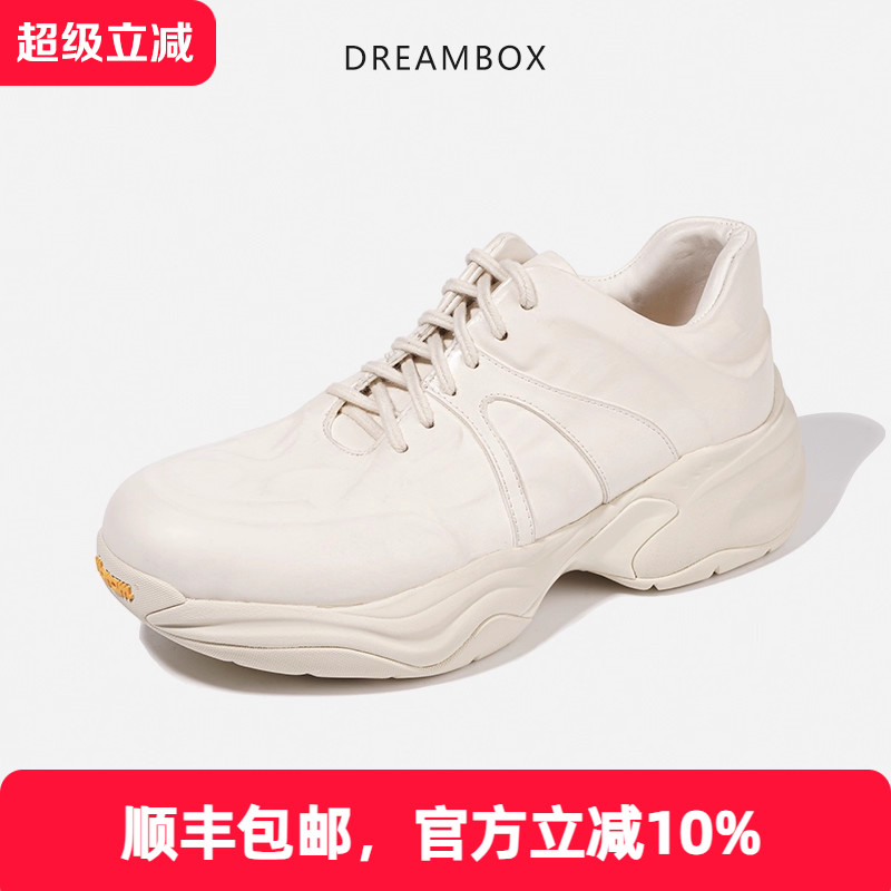 厚底增高马皮男士老爹鞋