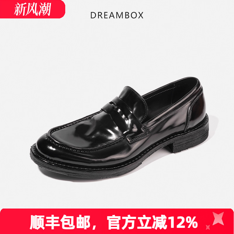 高档马臀皮商务乐福鞋