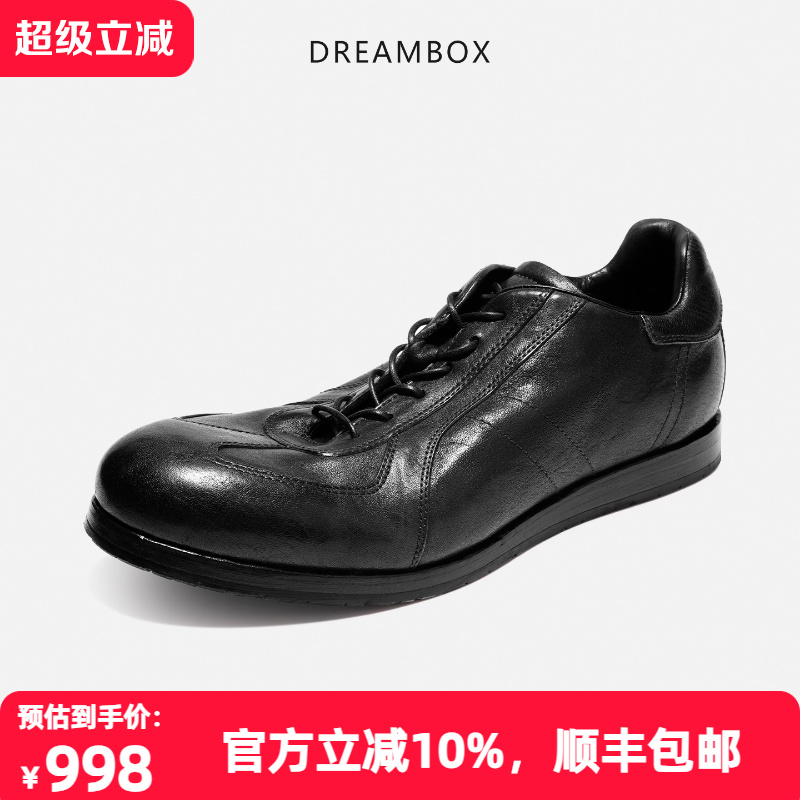 钧博水洗马皮纯手工德训鞋