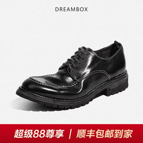 意大利马臀皮手工固特异正装皮鞋