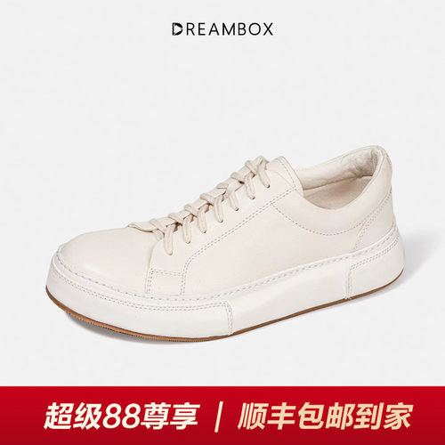 DREAMBOX马皮纯手工小白鞋