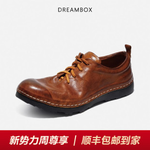 2026春季 子舒适户外休闲鞋 新款 鞋 男士 DREAMBOX钧博水洗马皮板鞋