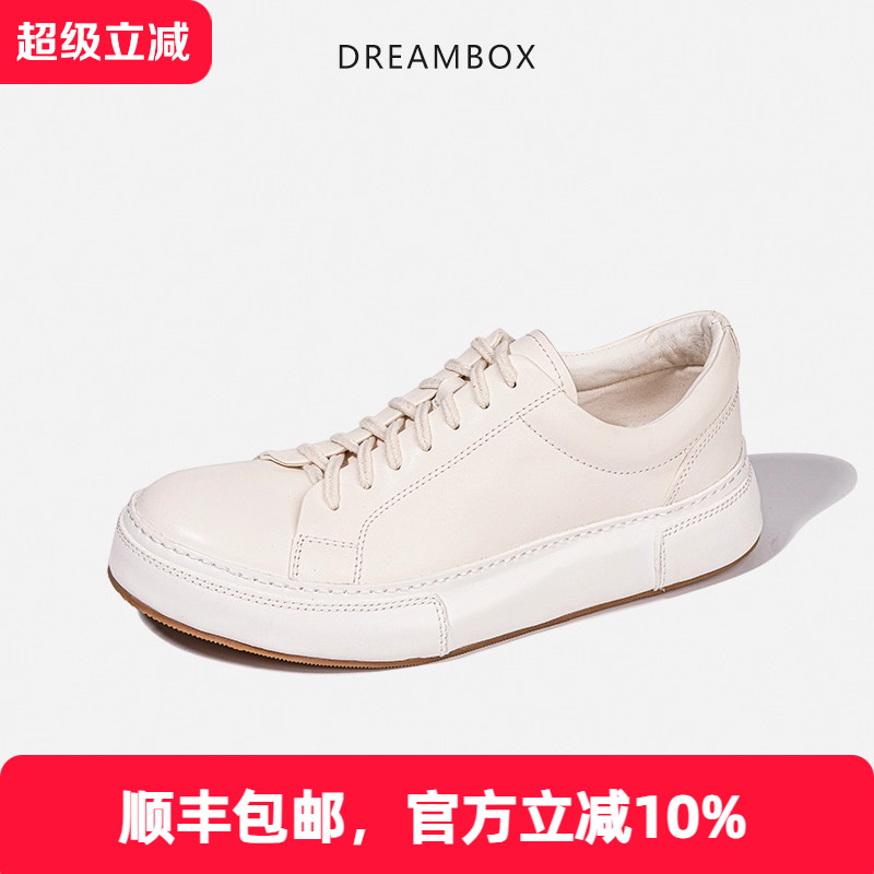 dreambox马皮纯手工小白鞋