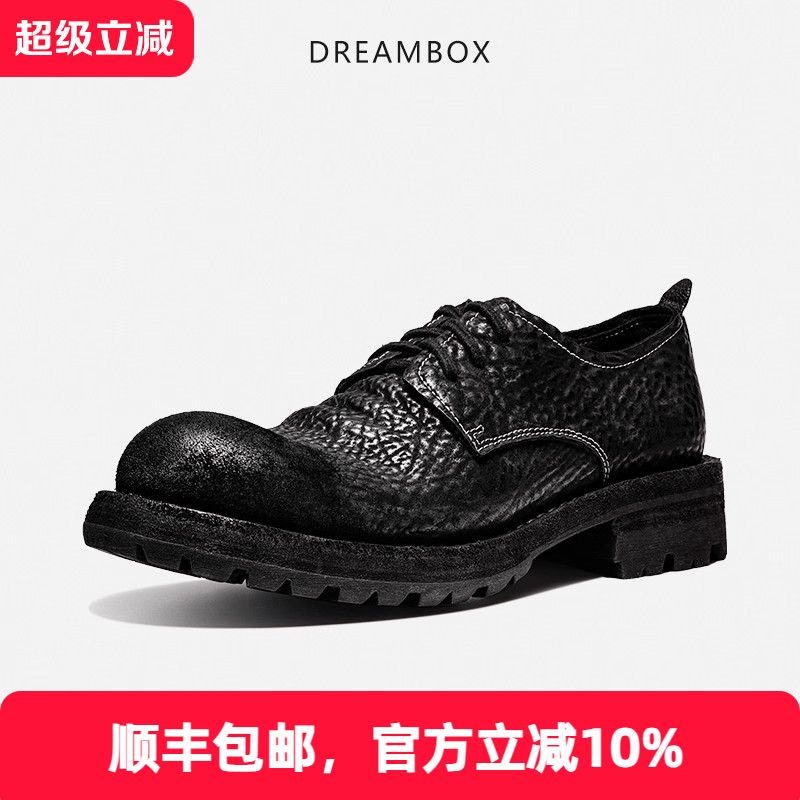 缩纹马臀皮休闲皮鞋固特异男鞋