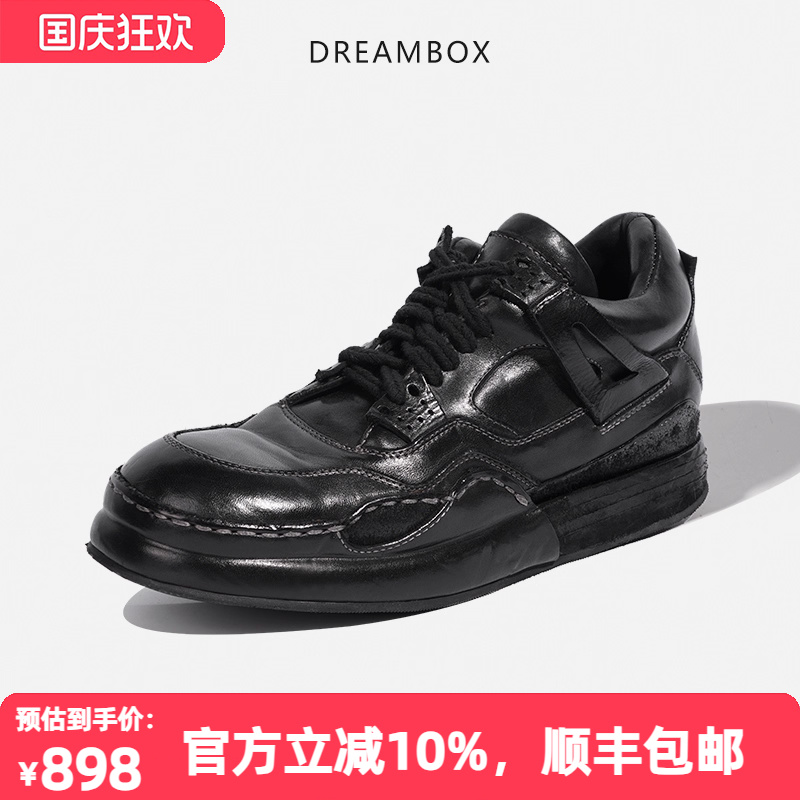 dreambox秋冬新款马皮轻奢男鞋
